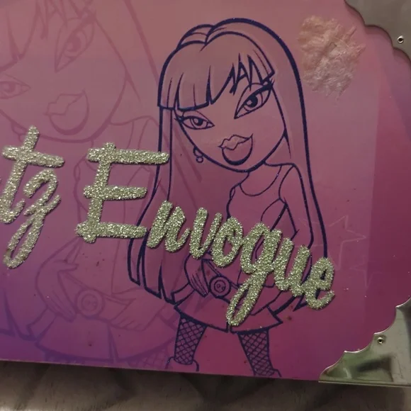 Vintage MGM Bratz Envogue Fashion Organizer Carry Case purple 2 mini dolls - Picture 2 of 13